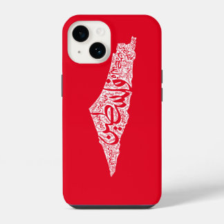 Funda Para iPhone 14 mapa y bandera de Palestina libre فلسطين