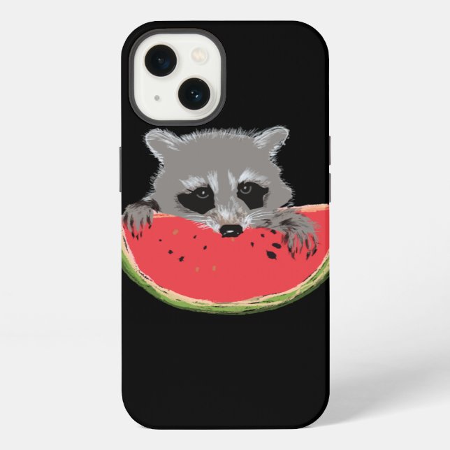 Funda Para iPhone Mapache lindo (Reverso )