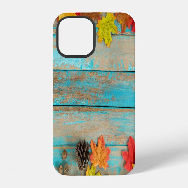 Funda Para iPhone Maple otoñal: Marco Natural de la Pinecona. (Reverso )