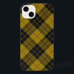 Funda Para iPhone 14 Plus Maquillaje tartán amarillo chapa<br><div class="desc">MacLeod clan tartan amarillo chapa negra</div>