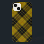 Funda Para iPhone 14 Plus Maquillaje tartán amarillo chapa<br><div class="desc">MacLeod clan tartan amarillo chapa negra</div>