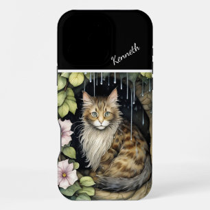 Funda Para iPhone 16 Pro Max Maravilla bigotuda en la lluvia