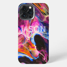 Marble Look Rich Blues Purple Personalizado