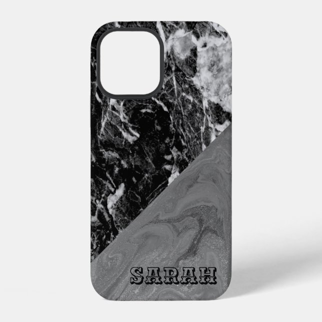 Funda Para iPhone Marble negro de moda de Guay (Reverso )