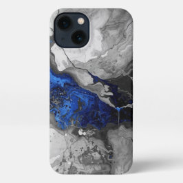Marble style design in Blue, Black and Grey