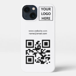 Marca de código QR de logotipo comercial simple