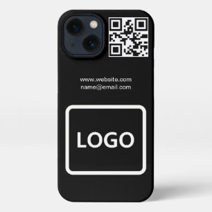 Marca de código QR de logotipo comercial simple