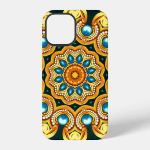 Funda Para iPhone 12 marco de fondo decorativo de ilustración con patró
