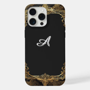 Marco negro y dorado elegante