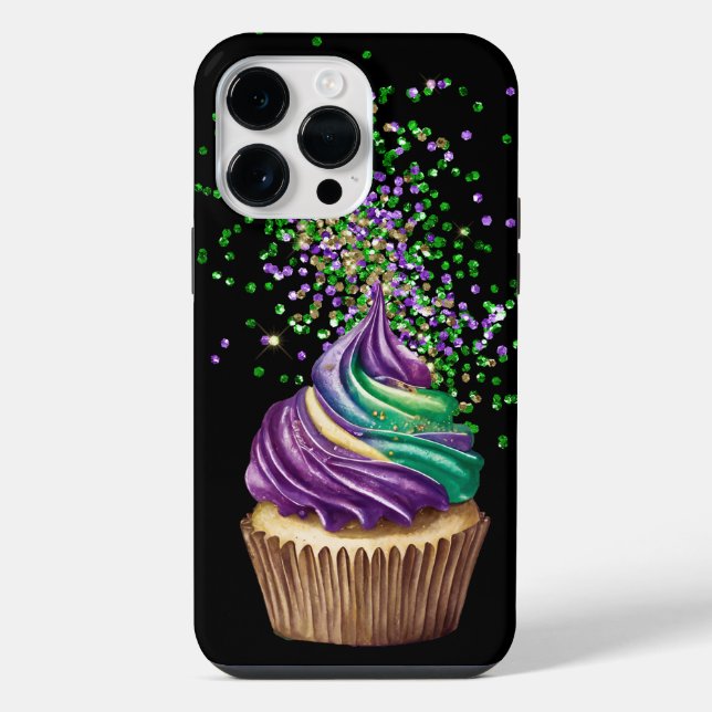 FUNDA PARA iPhone MARDI GRAS CUPCAKE (Reverso )