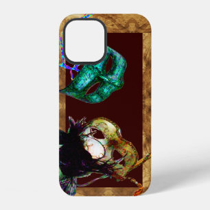 Funda Para iPhone 12 MARDI GRAS MASQUERADE pergamino