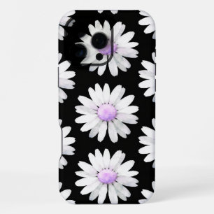 Funda Para iPhone 16 Pro Max Margaritas Moradas Bonitas con Lunares