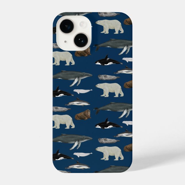 Funda Para iPhone Marine Mammal Phone Case (Reverso )