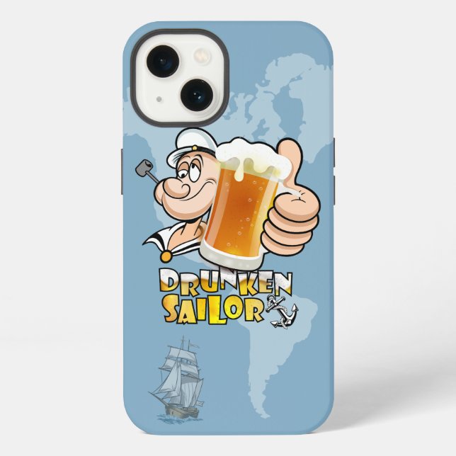 Funda Para iPhone Marinero Borracho (Reverso )