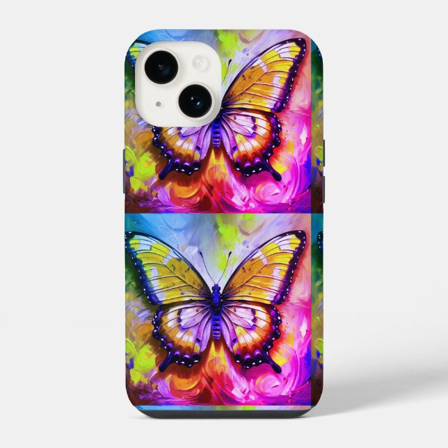 Funda Para iPhone Mariposa  (Reverso )
