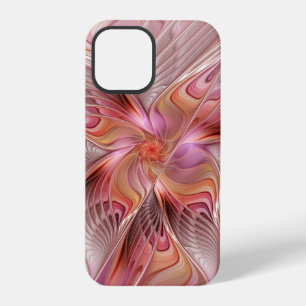 Funda Para iPhone 12 Pro Mariposa abstracta colorida arte fantástico fracta