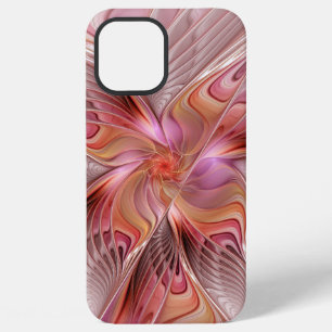 Funda Para iPhone 12 Pro Max Mariposa abstracta de colores fantasia arte fracta