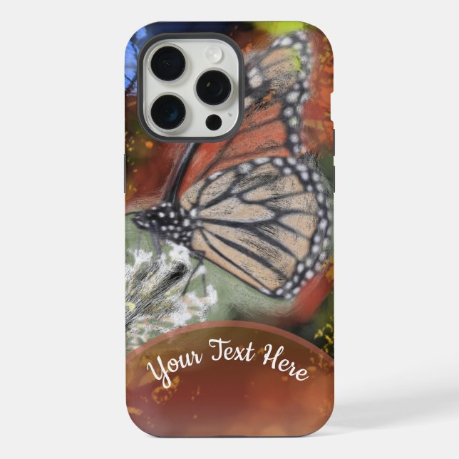 Funda Para iPhone Mariposa abstracta PV02 (Reverso )