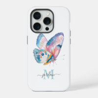 Mariposa Acuarela Adorable con tu Monograma