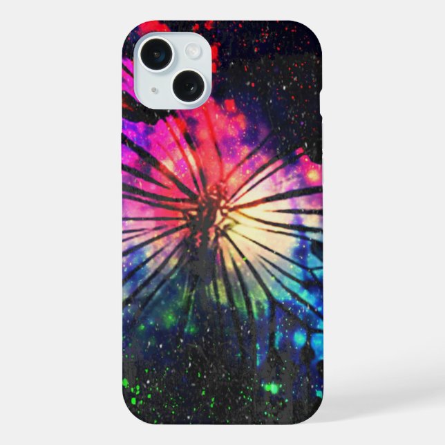 Funda Para iPhone Mariposa Arcoíris Brillante (Reverso )