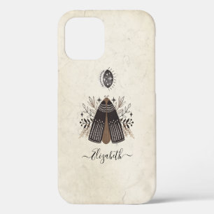 Funda Para iPhone 12 Mariposa Bohemian Antigua 