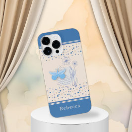 Funda Para iPhone 14 Pro Max Mariposa Boho y Botánica