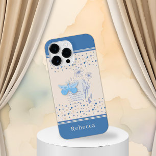 Funda Para iPhone 14 Pro Max Mariposa Boho y Botánica