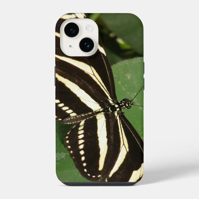 Funda Para iPhone Mariposa cebra (Reverso )