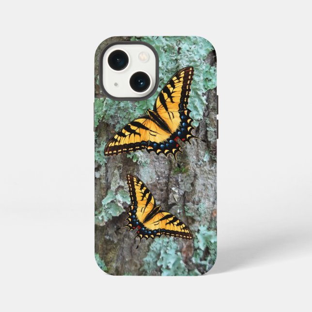 Funda Para iPhone Mariposa de cola cruda (Reverso )
