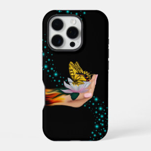 Funda Para iPhone 16 Pro Mariposa en Lotus Bloom