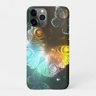 Funda Para iPhone 11Pro Mariposa luminosa y mariposas nocturnas