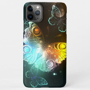 Funda Para iPhone 11Pro Max Mariposa luminosa y mariposas nocturnas