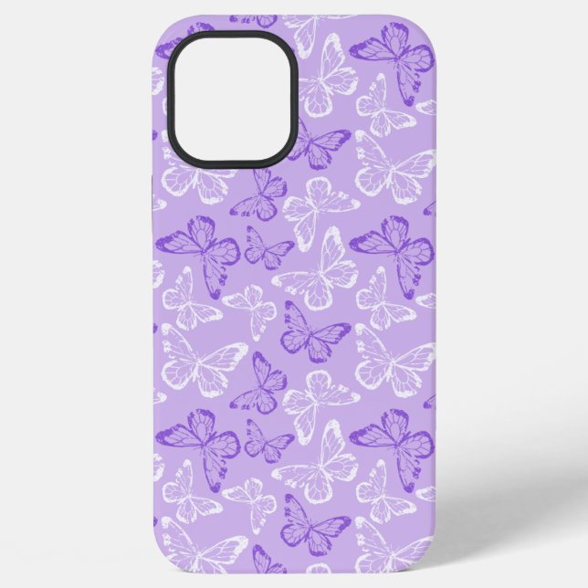 Funda Para iPhone Mariposa Morada (Reverso )