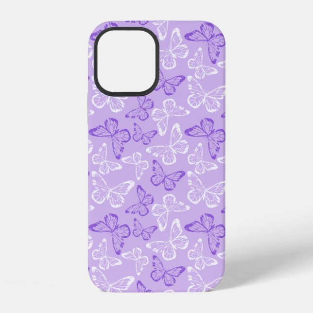 Funda Para iPhone Mariposa Morada (Reverso )