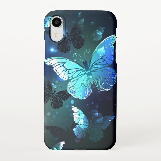 Funda Para iPhone Mariposa nocturna fluida (Reverso)