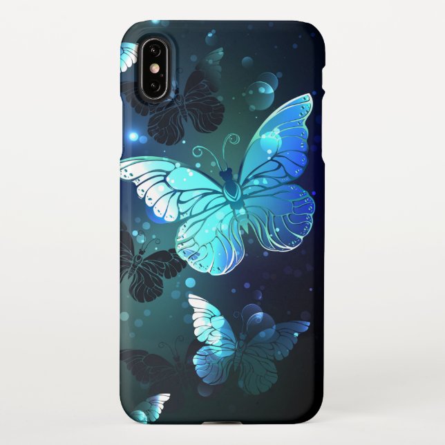 Funda Para iPhone Mariposa nocturna fluida (Reverso)