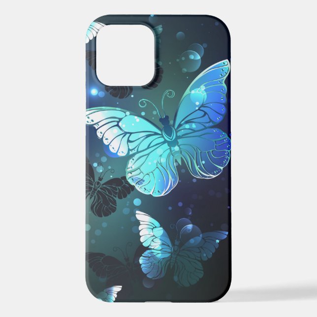 Funda Para iPhone Mariposa nocturna fluida (Reverso )