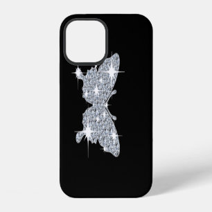 Funda Para iPhone 12 Mariposa parlanchín glam faux
