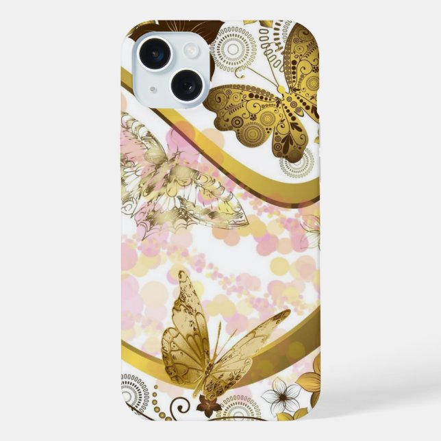 Funda Para iPhone Mariposas  (Reverso )