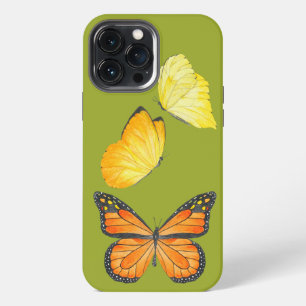 Funda Para iPhone 13 Pro Max Mariposas en una funda de iPhone (A)