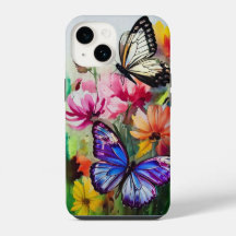 Mariposas y flores