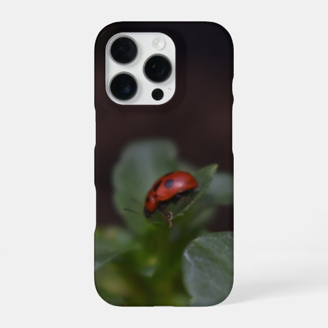 Funda Para iPhone Mariquita en Flores (Reverso)