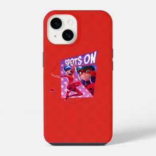 Funda Para iPhone 14 Mariquita Lunares en Gráfico Púrpura