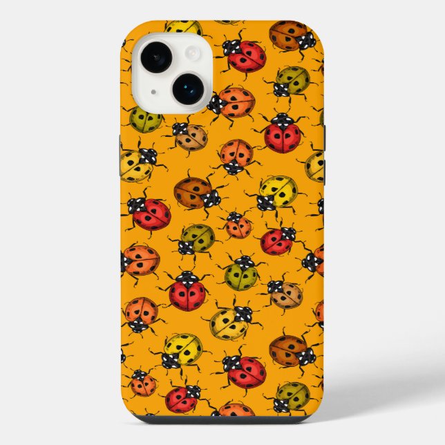 Funda Para iPhone Mariquitas coloridas (Reverso)