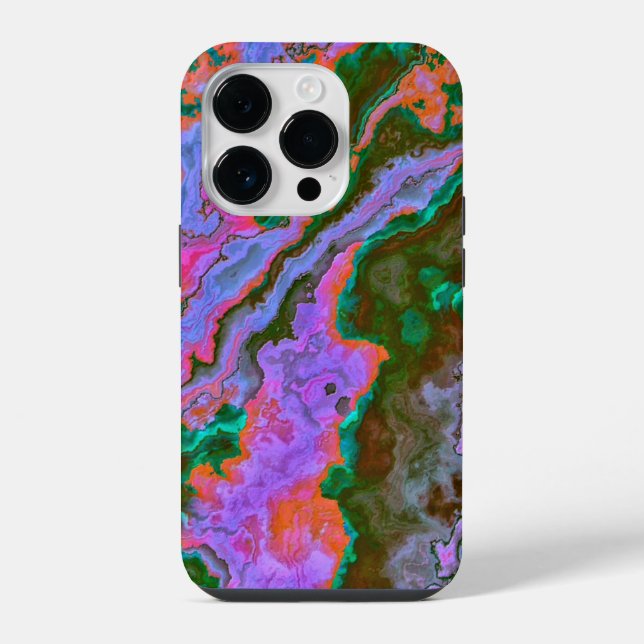 Funda Para iPhone Mármol ácido  (Reverso )