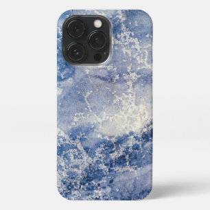 Funda Para iPhone 13 Pro Mármol azul de la marina