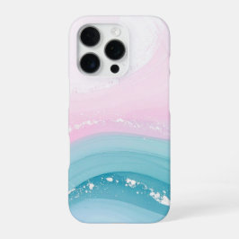 Funda Para iPhone 16 Pro Mármol azul polvoriento de piedra moderna