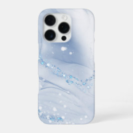 Funda Para iPhone 16 Pro Mármol azul polvoriento de piedra moderna