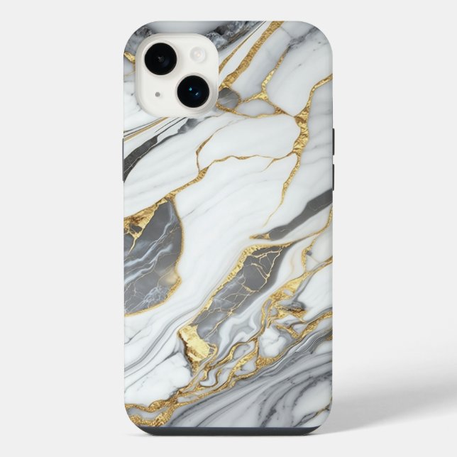 Funda Para iPhone Mármol blanco (Reverso)