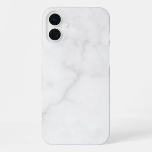 Funda Para iPhone 16 Plus Mármol Blanco Elegante